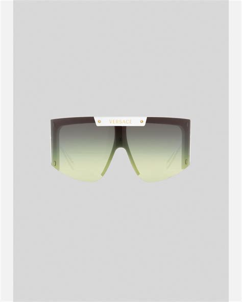 versace sunglasses white shield|Versace sunglasses shop online.